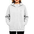 thumbnail image 4 of Vrorvz Full Zip Sweatshirt for Women Hoodies Long Sleeve Shirt Oversized Casual Fashion Jacket with Pocket, 4 of 5