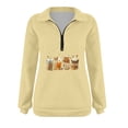 thumbnail image 4 of 2023 Chandail en Molleton de Mode pour Femmes 50 % de Rabais Liquidation Femmes Décontracté Imprimé Halloween Col Rabattu Manches Longues Blouse Ample Chandail Tops, 4 of 4
