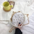 thumbnail image 3 of LinYooLi Women Mini False Pearls Chain Strap Cross-body Shoulder Bag Pearls Top-handle Bag Evening Clutch Handbag, 3 of 7