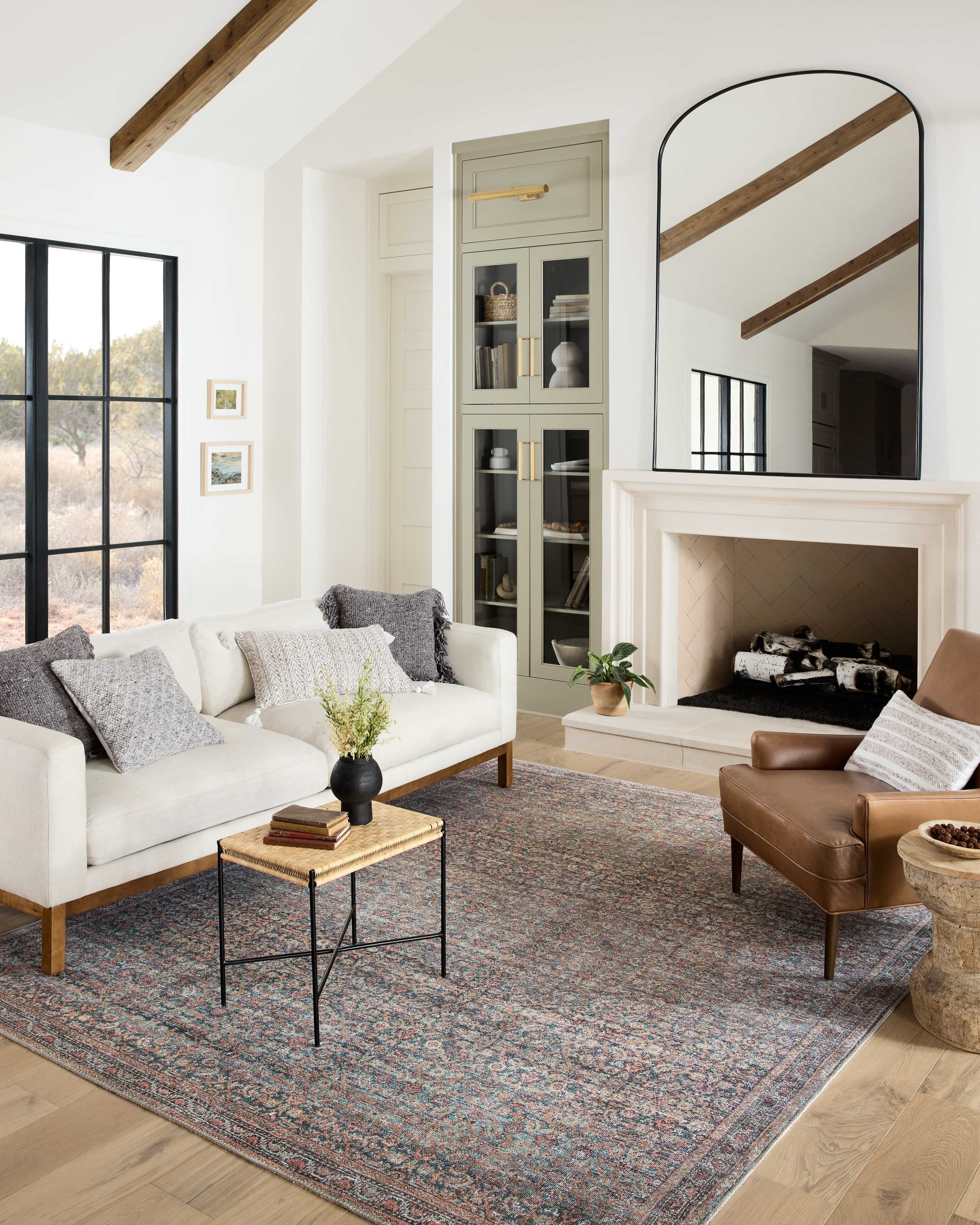 Loloi II Adrian Denim / Multi 2'-3" X 3'-9" Accent Rug