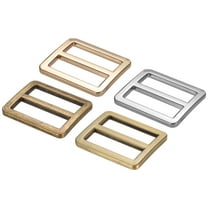 Uxcell 1 Inch Tri-Glide Slide Buttons, 16 Pack Buckle Webbing Strap Fastener for Backpack Bag Belt, Multicolored