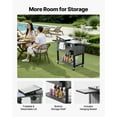 thumbnail image 3 of VEVOR 80QT Rolling Ice Chest,Holds up to 50 Bottles / 110 Cans,Portable Patio Party Bar Drink Cooler Cart with Bottom Shelf & Foldable Side Shelves, Beverage Pool with Swivel Wheels & Bottle Opener, 3 of 9