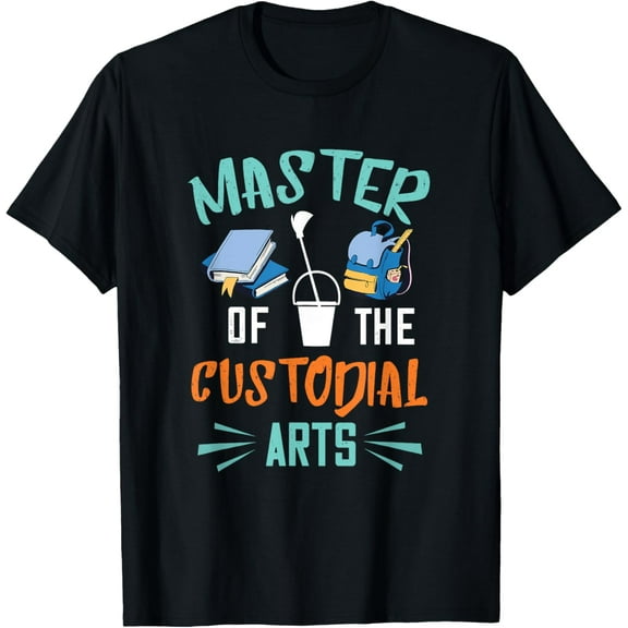 Janitor Cleaning Master Od Custodial Arts School Custodian T-Shirt