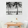 thumbnail image 2 of Nawypu Black And White Beach Canvas Wall Art Tropical Palm Tree Pictures Nordic Tropical Palm Tree Painting Hawaii Beach Posters Abstract Beach Landscape Canvas Wall Art Tropical Plants, 2 of 4