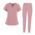 thumbnail image 4 of tredstone Ensemble de Gommage Respirant Slim 2 Poches Chemise de Mode Confortable Col en V S Rose, 4 of 8