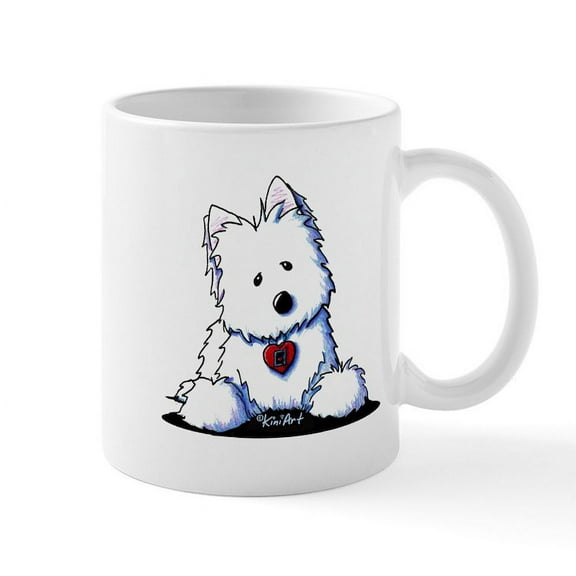 CafePress - Westie Doorway To My Heart Mug - 11 oz Ceramic Mug - Novelty Coffee Tea Cup