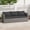 Black, variant on Gymax Set of 3 Patio Sectional Sofa Set PE Rattan Modular Couch Furniture Set w/Cushions Grey