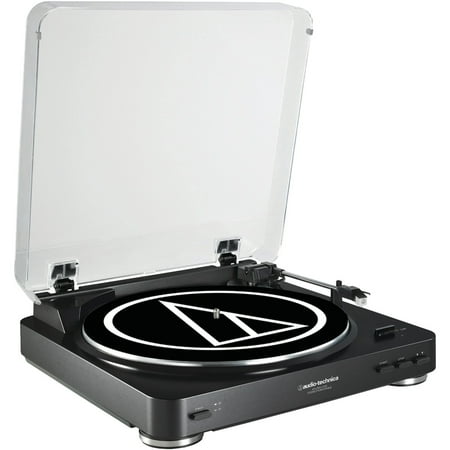 Belt Drive Analog Turntable Audio-Technica AT-LP60BK-USB Fully Automatic Belt-Drive USB & Analog Stereo Turntable (Black) ()