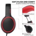 thumbnail image 4 of Auriculares supraaurales RORSOU R10 con micrófono negros, 4 of 7