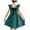 2-Green, variant on ZTKWD Teen Girls Dresses Flutter Sleeve Loose Smocked Flowy Dress 6-15 Years