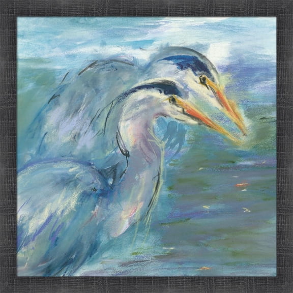 Great Art Now Haute Herons by Tracy Owen-Cullimore, Framed Wall Art, 17.5W x 17.5H