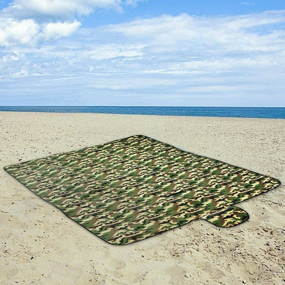 Boovnll Picnic Blanket, 59x71" Extra Large Thicken Waterproof Portable Foldable Thicken Picnic Blanket, Beach Blanket, for Outdoor, Beach, Camping, Travel, Grass, Outdoor Blanket