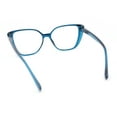 thumbnail image 4 of Retro Womens Classy Oversized Rectangular Cat Eye Reading Glasses Blue +2.50, 4 of 4