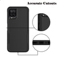 thumbnail image 2 of For Samsung Galaxy A03S A13 A14 A23 A32 A34 A53 A54 5G Case,Njjex 2 in 1 PC Phone Case with Screen Protector,Rubber & Rugged Shockproof 360 Full Body Protection Case Cover-Black, 2 of 6