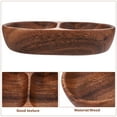 thumbnail image 2 of Compartment Divided Wood Plate Snack Plate Kitchen Salad Bowl for Home Kitchen, 2 of 8