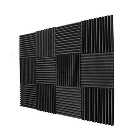 12 Pack Acoustic Panels Studio Foam Wedges 1" X 12" X 12"