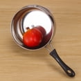 thumbnail image 2 of Olla de acero inoxidable para leche con doble fondo, 12 cm, para uso doméstico, con una sola manija, pequeña olla para sopa, 2 of 3