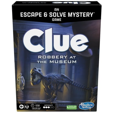 Clue Board Game Robbery at the Museum, Clue Escape Room Game, Cooperative Family Game