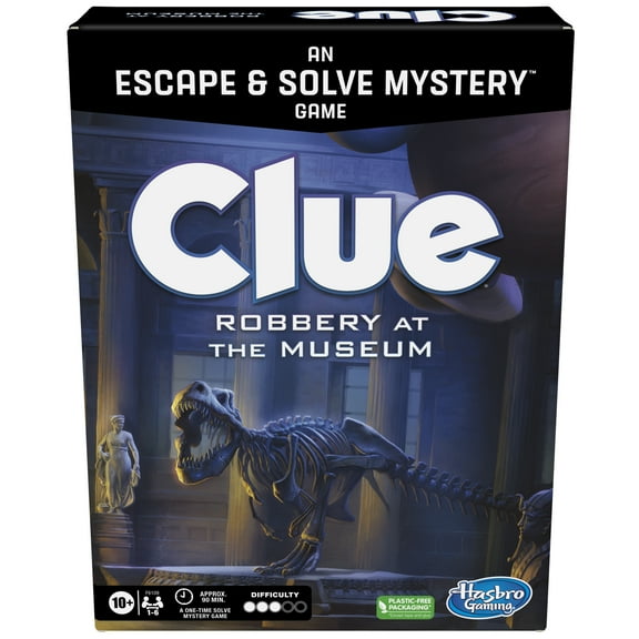 Clue Board Game Robbery at the Museum, Clue Escape Room Game, Cooperative Family Game