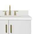 thumbnail image 5 of Ariel Taylor 43 In. Right Offset Rectangle Sink Vanity With White Quartz Countertop In White, 5 of 11