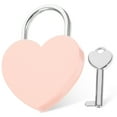 thumbnail image 1 of MasteelfCA Small Padlock with Key Romantic Couples Wishing Lock Jewelry Box Suitcase Lock, 1 of 7