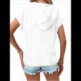 thumbnail image 3 of Sudadera Ligera de Verano para Mujer, de Punto, con Cordón Ajustable, con Capucha y Mangas , Color , Talla XL, 3 of 8