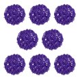 thumbnail image 1 of Uxcell 8-Pack Bolas de Ratán Tejidas 60mm/2.4 Pulgadas Bolas Decorativas de Ratán para Navidad Bodas Acción de Gracias Morado, 1 of 6