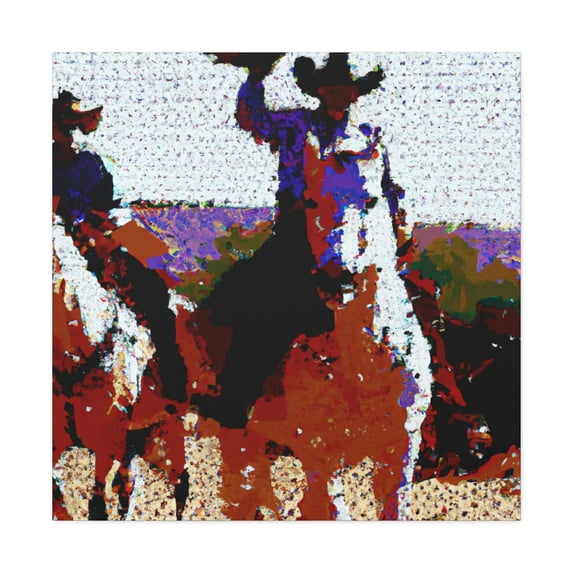The Cattle Drive Paint. - Canvas