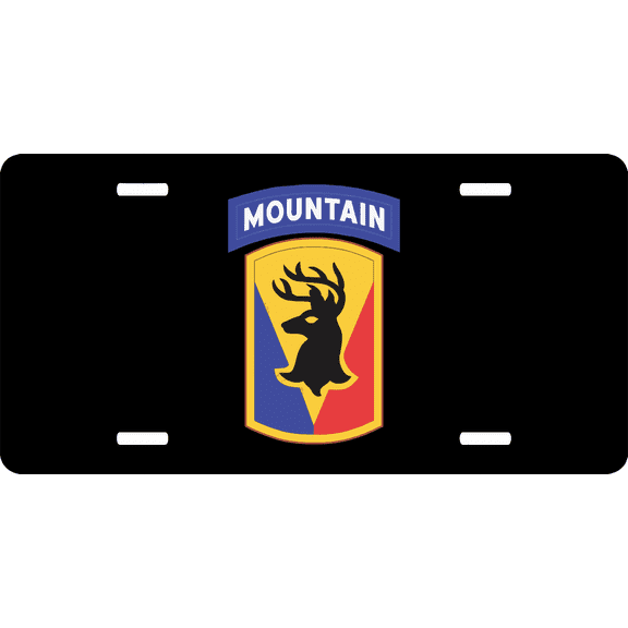 U.S. Army 86th Brigade Combat Team License Plate