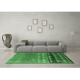 thumbnail image 3 of Ahgly Company Indoor Square Solid Emerald Green Modern Area Rugs, 7' Square, 3 of 4