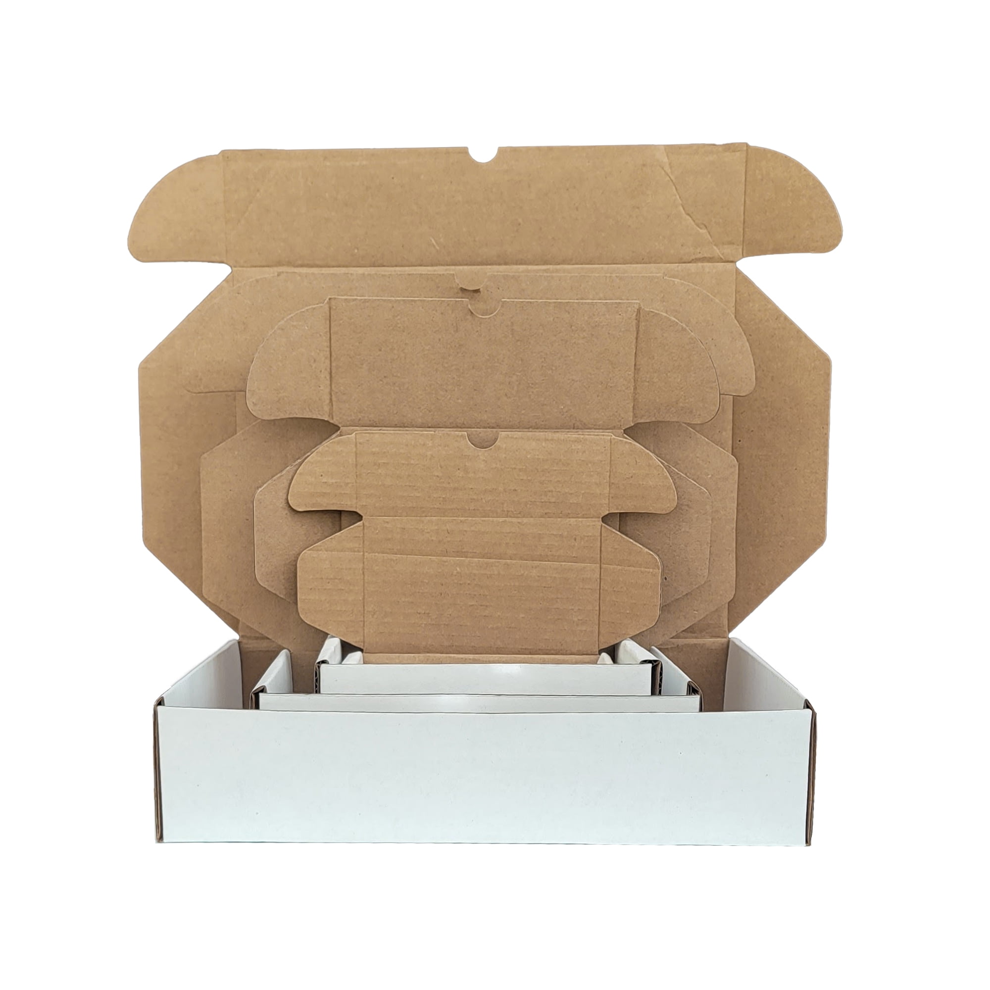 Ucanpack Corrugated Mailer Box Small Packing Supplies For Moving White (Kraft Inside), 5 x 3 x 2" - 50 Pcs