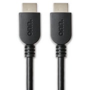 onn. HDMI 2.0 4K Video Cable 12ft, Black