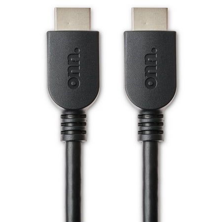 onn. HDMI 2.0 4K Video Cable 12ft Black