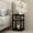 Americano/Black, variant on Just 3-Tier Turn-N-Tube Open Storage Nightstand, 1-Pack, Plastic Poles, Americano/Black