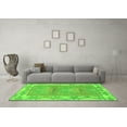 thumbnail image 3 of Ahgly Company Indoor Rectangle Abstract Green Modern Area Rugs, 5' x 7', 3 of 4