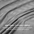 thumbnail image 5 of Aship Cooling Blanket King Size 90"x 108" Gray, Japanese Summer  Blanket  Q-Max>0.5 Breathable Skin-Friendly Cold Bed Blanket Double-Sided Ice Cool  Blankets for Beds  Sofa  Travel, 5 of 10