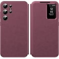 thumbnail image 1 of Pour Samsung Galaxy S25 Ultra avec Vue Intelligente sur Petit Écran, Étui de Téléphone Portefeuille S-View, pour Samsung S25 Ultra Étui Smart Window Étui, Étui de Protection en Cuir à Rabat Intelligent pour Samsung S25 Ultra 5G Étui, 1 of 7
