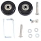 thumbnail image 4 of 55X18mm Set of 2 Luggage Suitcase Replacement Wheels,PU Swivel Caster Wheels Carbon Steel Bearings Repair Kits, 4 of 5