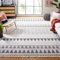 thumbnail image 2 of SAFAVIEH Marrakesh Bernadette Southwestern Polyester Area Rug, Ivory/Blue, 6'7" x 6'7" Square, 2 of 7