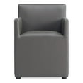 thumbnail image 3 of Manhattan Comfort Anna 19.69" Square Faux Leather Dining Armchair in Pewter, 3 of 11