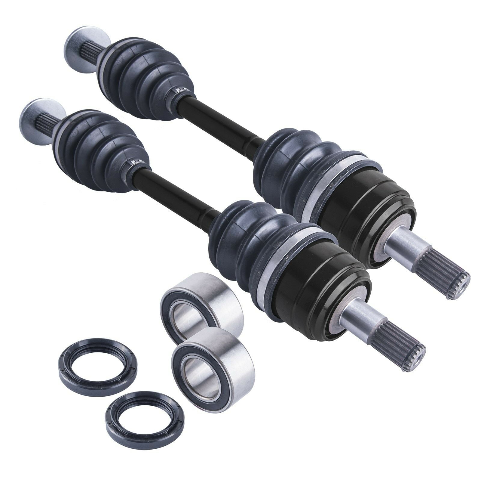 Kawasaki Prairie front cv axles wheel bearings & seals set 400 1997