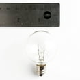 thumbnail image 3 of (Box of 25) G40 Clear 1.6 Inch 5 Watt C7 E12 Base Replacement Bulbs, 3 of 5
