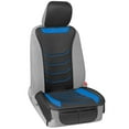 thumbnail image 2 of Motor Trend LuxeFit Blue Faux Leather Front Seat Cover for Cars Trucks SUV, 1 Piece Set ‚ Padded Car Seat Protector, 2 of 7