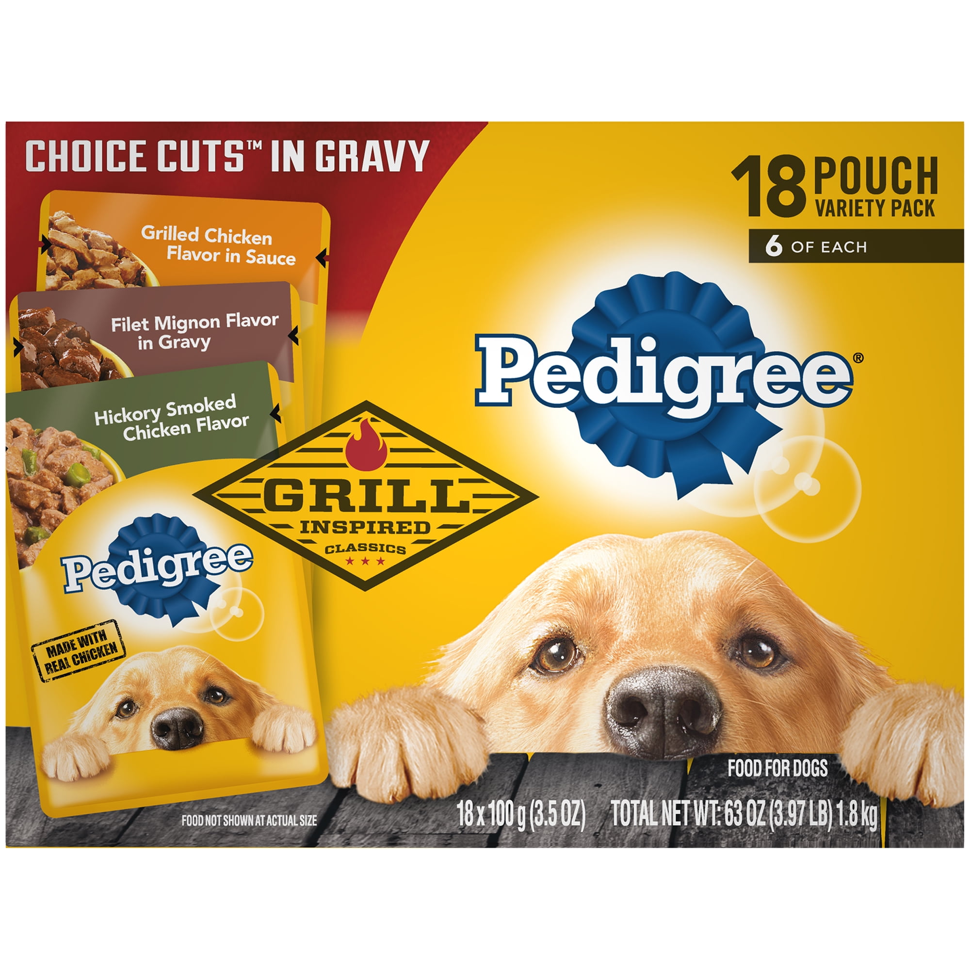 18 Pack Pedigree Chopped Ground Dinner Adult Wet Dog Food Variety Pack 3 5 Oz Pouches Walmart Com 18 Pack Pedigree Chopped Ground Dinner Adult Wet Dog Food Variety Pack 3 5 Oz Pouches Walmart Com