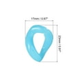 thumbnail image 2 of Unique Bargains Acrylic Link Rings, 35mm Quick Linking C-Clips Hooks for DIY Blue 16Pack, 2 of 5