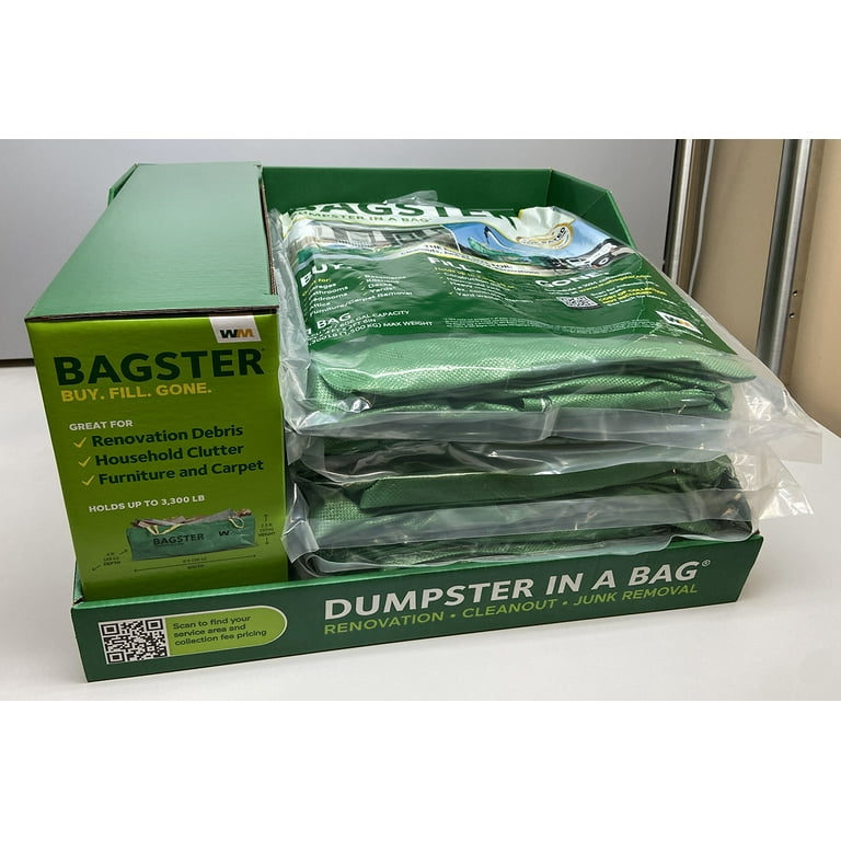 Waste Management Bagster Dumpster In A Bag Green : Target