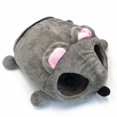 thumbnail image 1 of Suministros para mascotas, jaula para perros, casa cálida para gatos de dibujos animados, casa para gatos, casa para perros, casa para ratones (gris 50*40*21) ER, 1 of 5