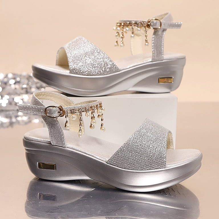 womens silver dress sandals Women silver sandals