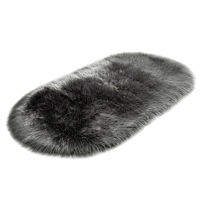 Japceit Super Soft Faux Sheepskin Area Rugs For Bedroom Floor Plush Carpet Faux Rug Bedside Rugs