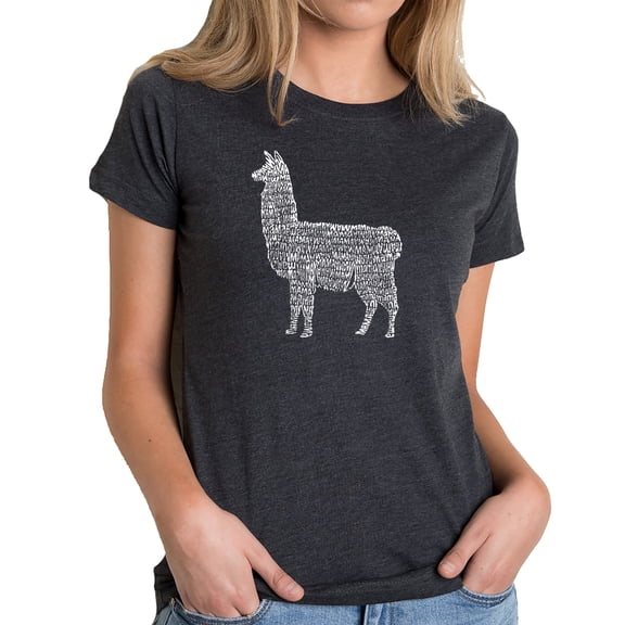 Women's Premium Blend Word Art T-shirt - Llama Mama